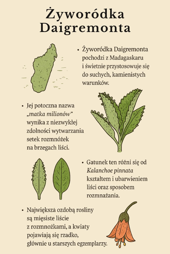 żyworódka Daigremonta - podstawowe informacje żyworódka Daigremonta - najważniejsze informacje o roślinie