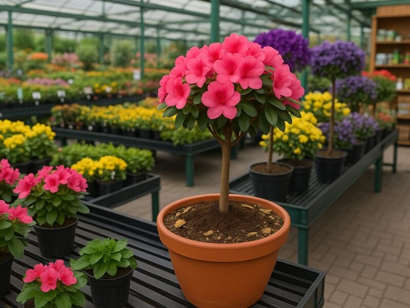 azalia w sklepie ogrodniczym azalia w centrum ogrodniczym