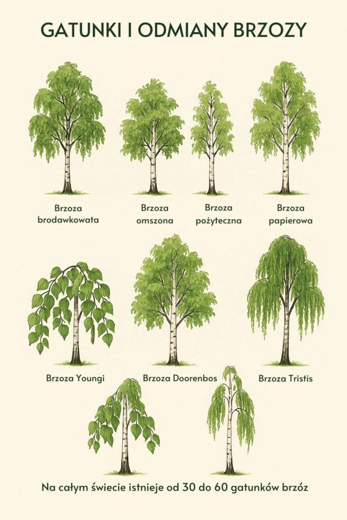 Brzoza w ogrodzie - gatunki