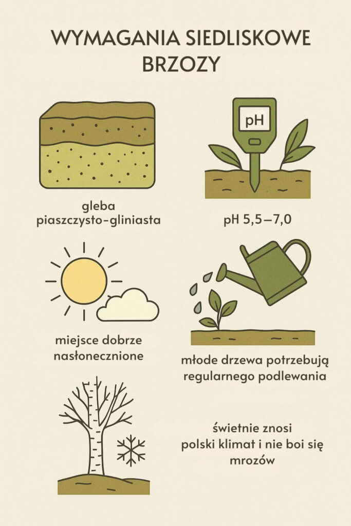 Najlepsze warunki dla brzozy