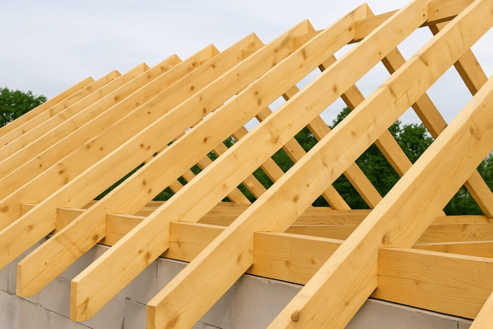 krokwie dachowe z drewna 