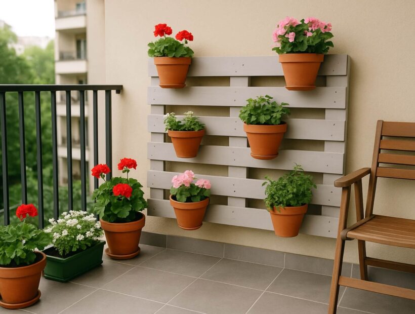 Kwietnik z palet na ścianę – wykonanie w 6 krokach