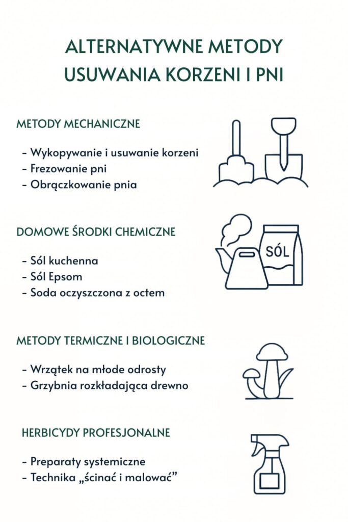 Ocet na korzenie drzew - alternatywne metody