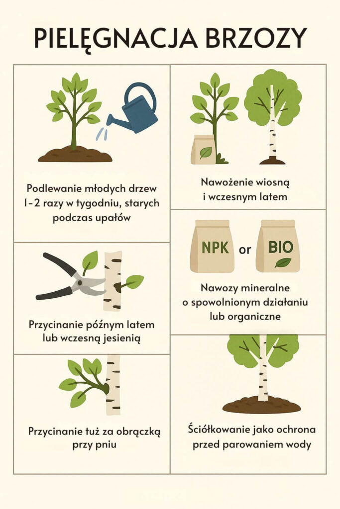 Brzoza w ogrodzie - jak ją pielęgnować?