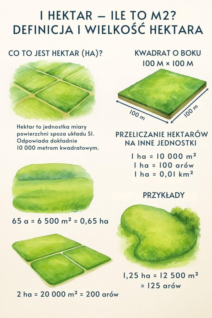 1 hektar – ile to m2? Definicja i wielkość