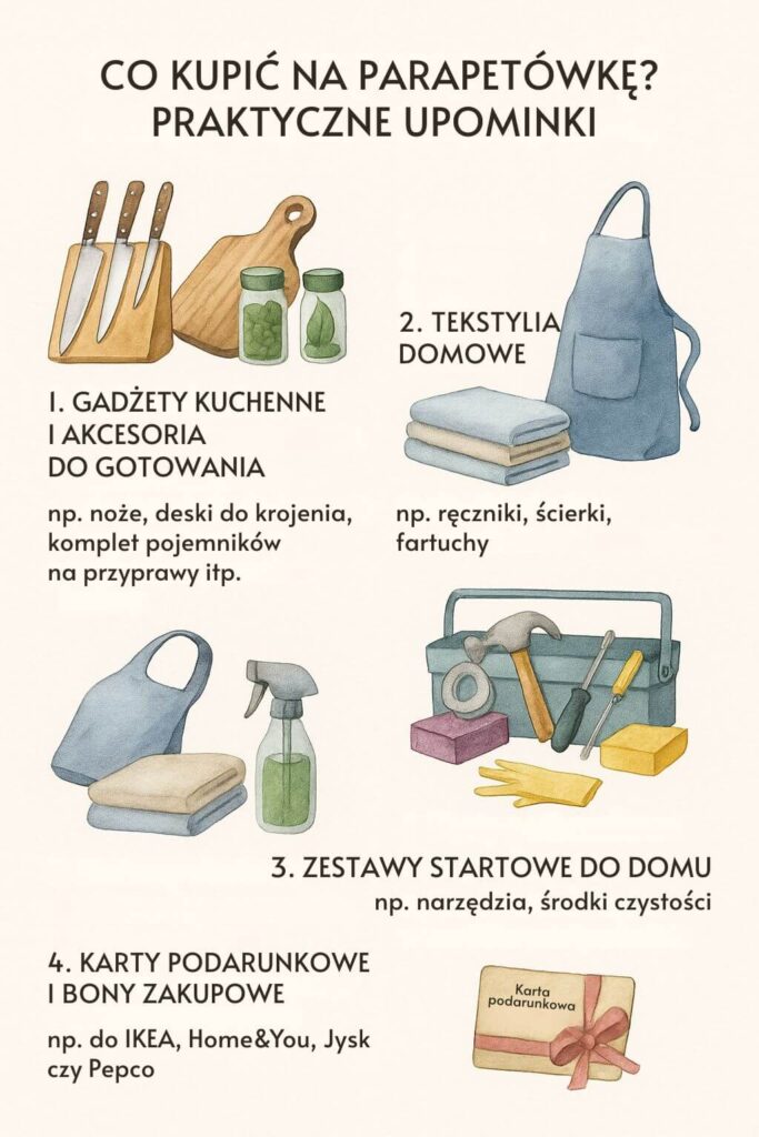 Co kupić na parapetówkę? Praktyczne upominki 