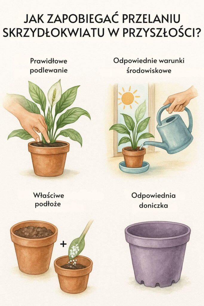 Jak zapobiegać przelaniu skrzydłokwiatu w przyszłości? Poradnik