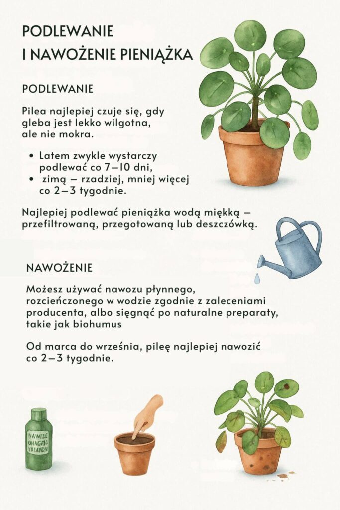 Jak podlewać i nawozić pieniążka?