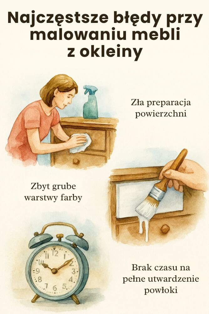 najlepsza farba do malowania mebli z okleiny – powtarzające się błędy przy malowaniu
