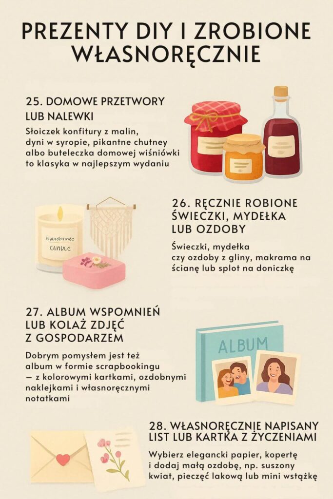Co kupić na parapetówkę? Prezenty DIY