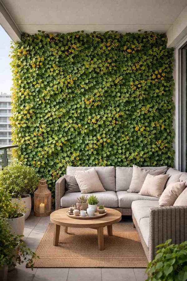 balkon z dławiszem okrąglistnym 