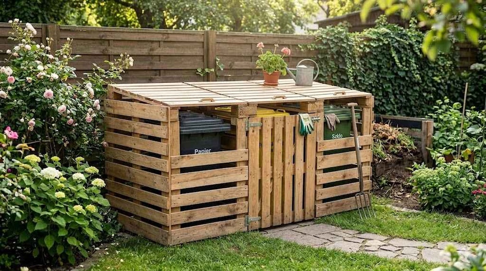 zabudowane kosze w ogrodzie 